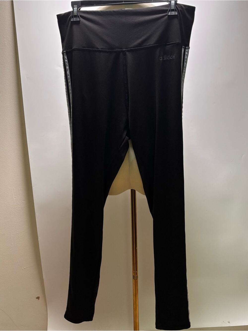 adidas Climalite Black High-Waist Performance Leggings Size XL